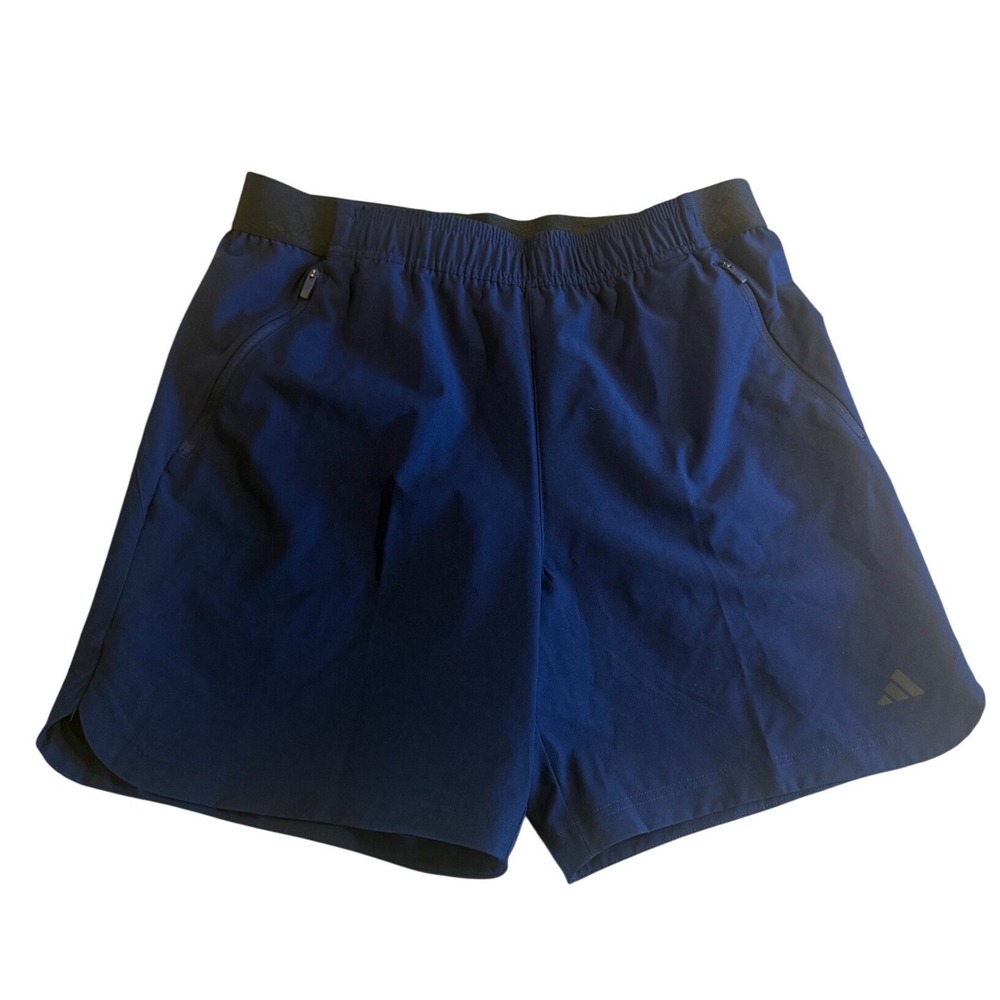 Adidas Mens Aeroready Training Shorts Navy Blue 7‎ Inch Inseam Large L7
